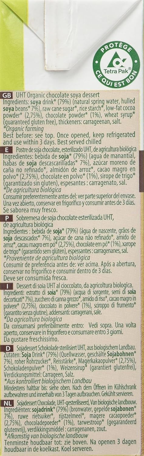 Sojade Chocolate Soya Dessert 530 G (Pack Of 16)
