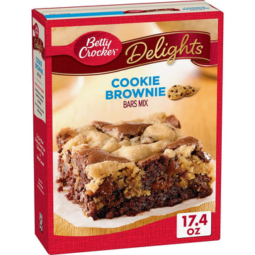 Betty Crocker Delights Cookie Brownie Bar Mix, 17.4 oz