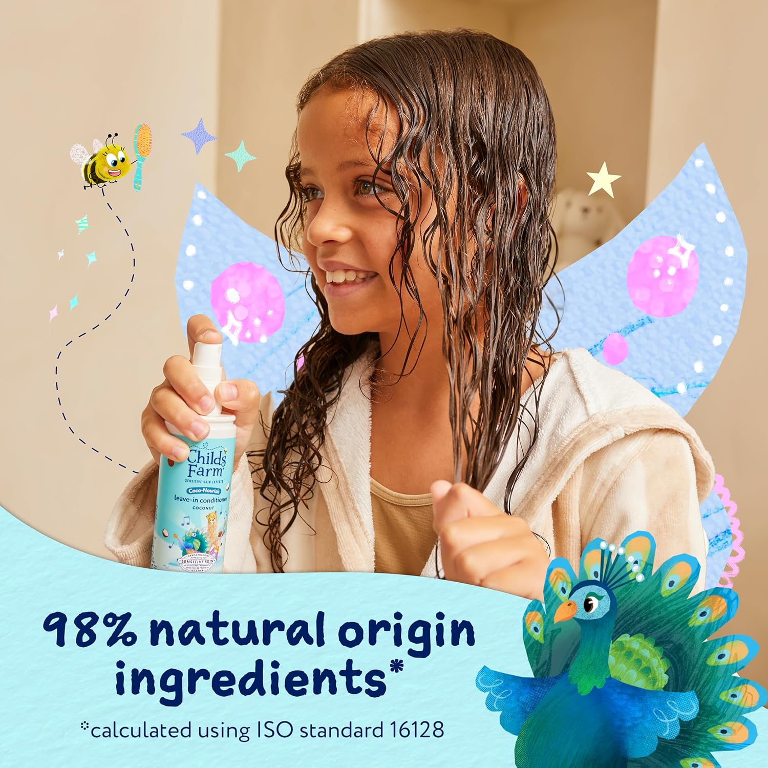 Childs Farm Coco-Nourish Leave-in Conditioner Hair Spray, Define Curls, Smooth, Styling Protector, Coconut, Kids, 100ml (Pack of 2) : Amazon.co.uk: Beauty