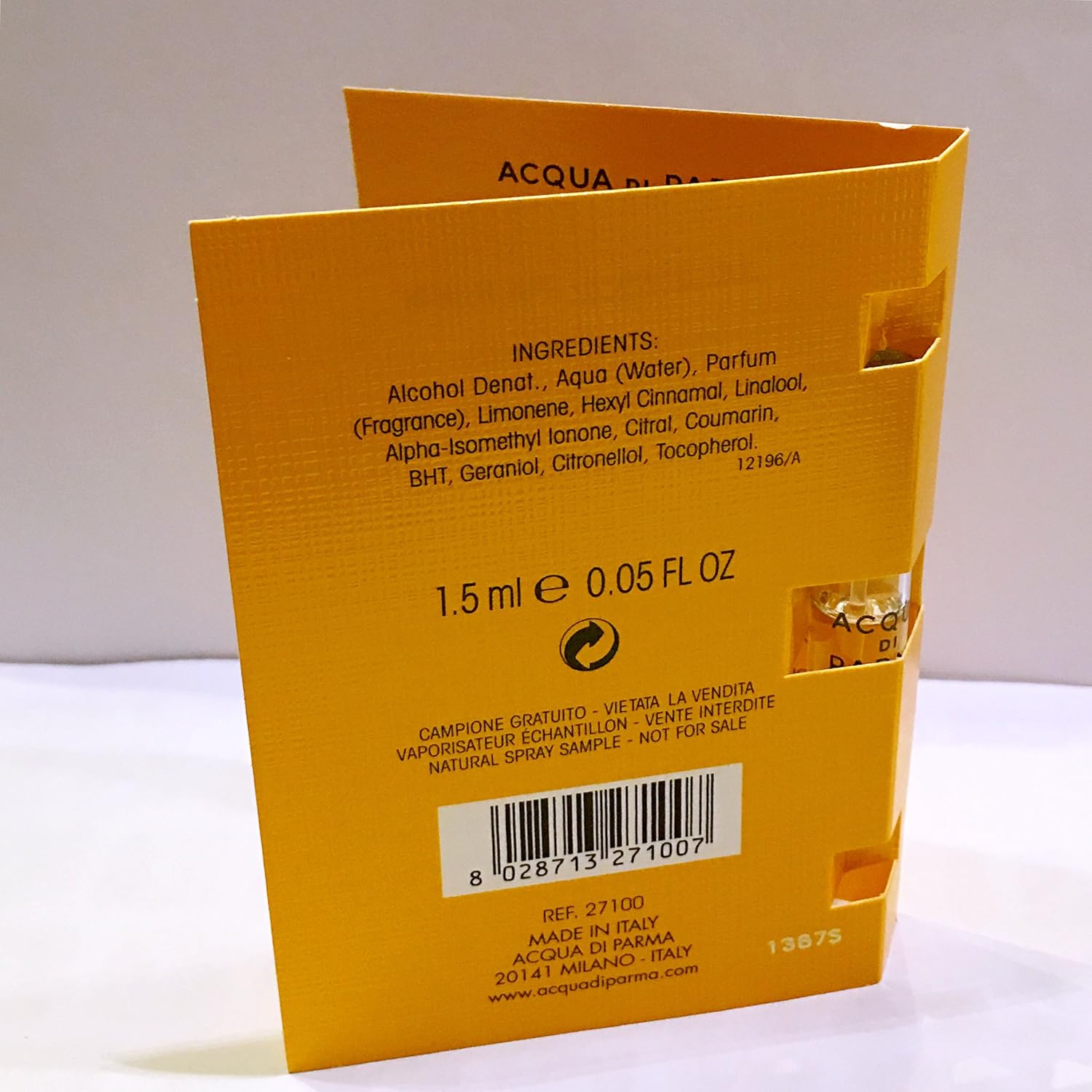 Acqua Di Parma Colonia Pura Eau De Cologne For Men .05 Oz. Sample Spray