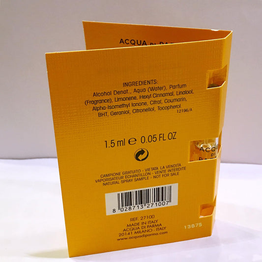 Acqua Di Parma Colonia Pura Eau De Cologne For Men .05 Oz. Sample Spray
