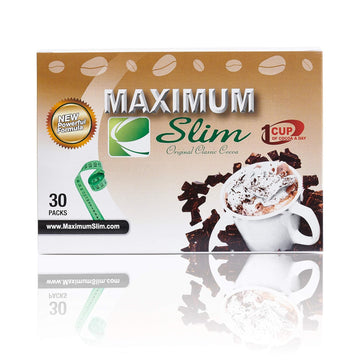 Maximum Slim Premium Instant Cocoa – Creamy, Delicious 4-In-1 Formula With Natural Herbal Extracts For Energy & Vitality, Maximum Satisfaction & Taste. No Side Effects (Laxative-Free) –Usa Made, 30 Ct