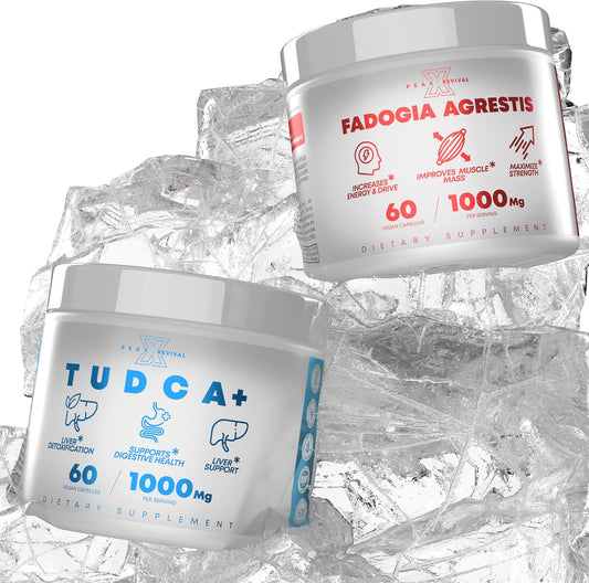 Peak Revival-X TUDCA+ Fadogia Agrestis Salt Supplement for Liver Support, Potent Extract to Increase Energy, Performance & Muscle Mass (60 Capsules) : Health & Household