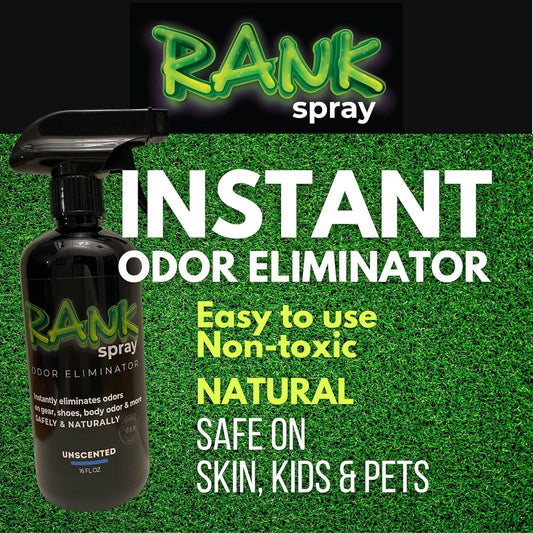 Odor Eliminator For Strong Odor: Quickly Banish Body & Sweat Odor From Boxing Gloves, Yoga Mats, Gym Bag, Hats, Cleats, & More! Safe Sports Gear Deodorizer - 2 16 oz Bottles Victor Fresh