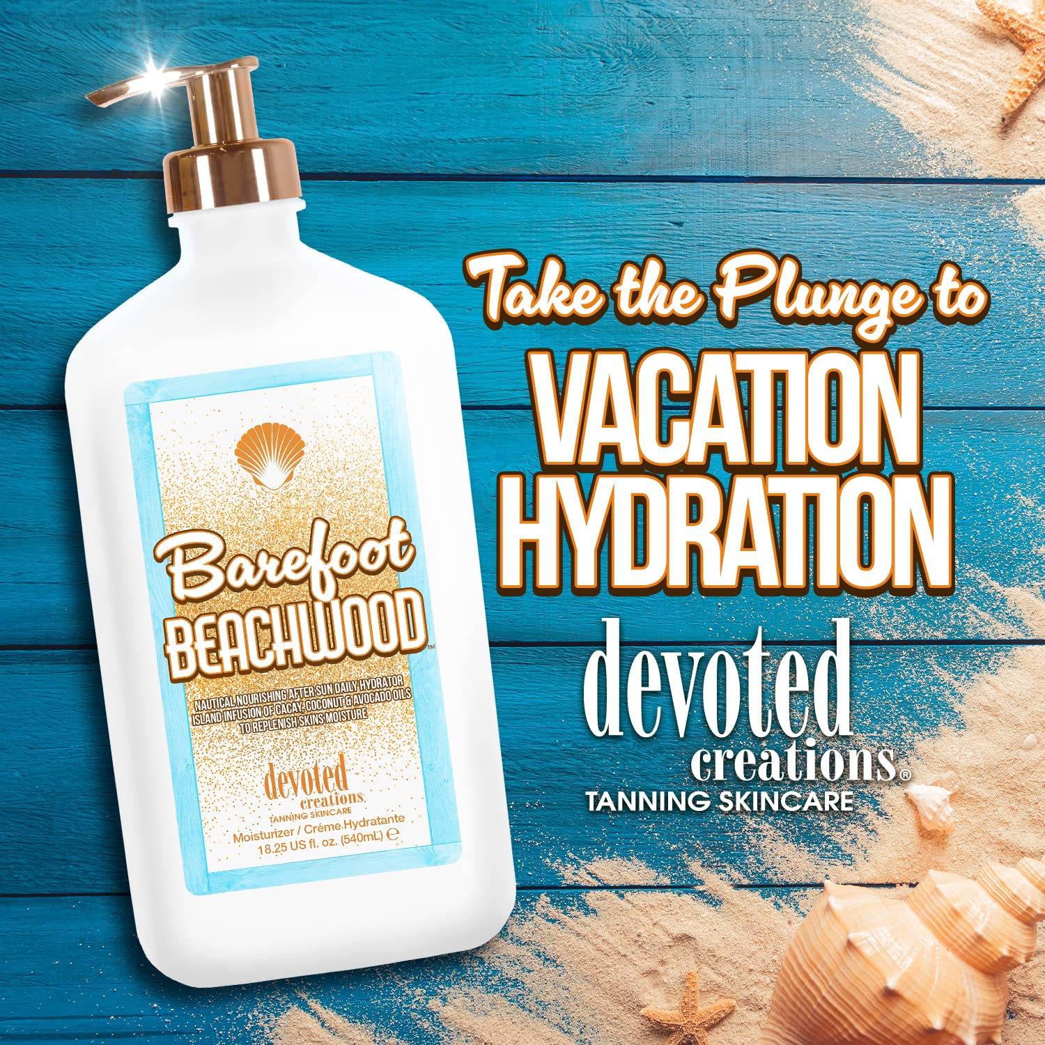 Devoted Creations Barefoot Beachwood All Day Body Moisturizer : Beauty & Personal Care