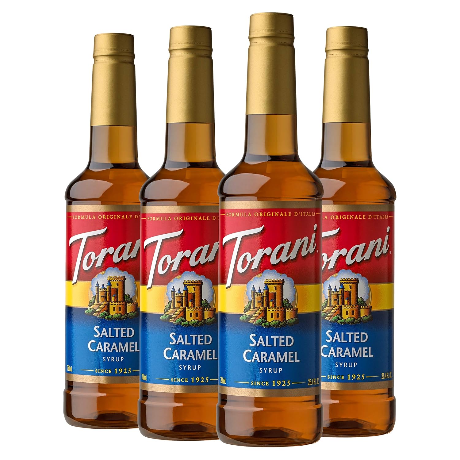 Torani Syrup, Salted Caramel, 25.4 Ounces (Pack Of 4)