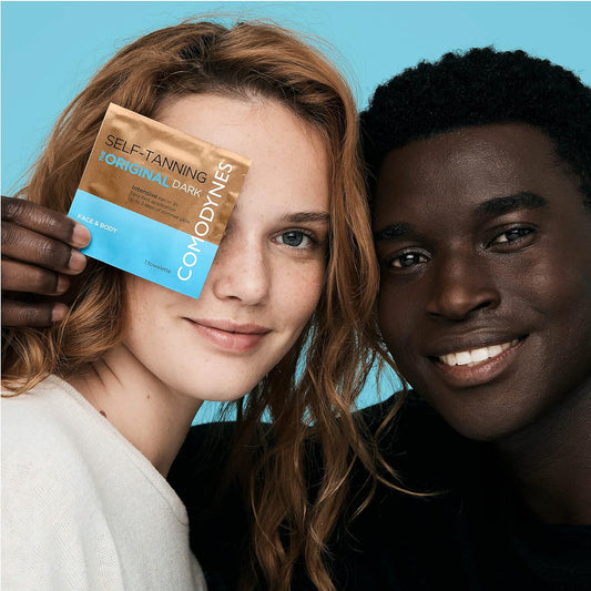 Comodynes Self-Tanning Intensive And Uniform Color Towels For Face And Body - Intensive And Fast Bronzing - All Skin Types - Individually Wrapped Towelettes - 24 Packs : Beauty & Personal Care