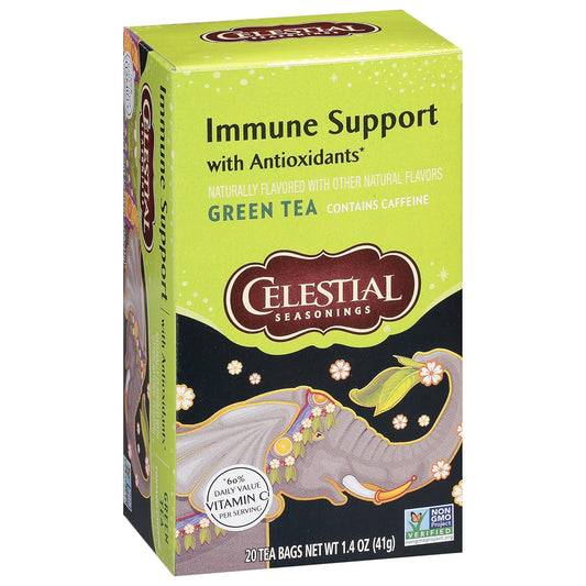 Celestial Seasonings Green Antioxidant Tea, Contains Caffeine, 20 Tea Bags (Pack Of 6)