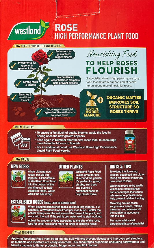 Westland Horse Manure and Plant Stimulant Enriched Rose Food, 3 kg