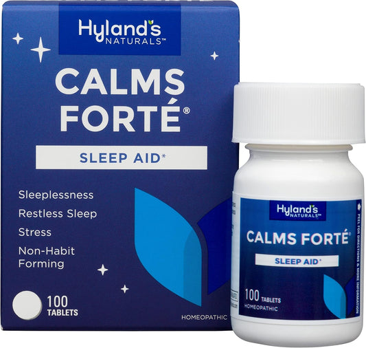 Hyland'S Calms Forte Tablets, Natural Relief Of Nervous Tension And Occasional Sleeplessness, 100 Count