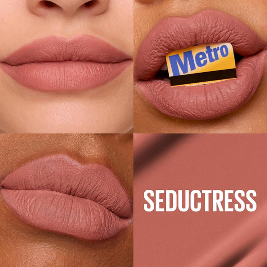 Maybelline Super Stay Matte Ink Liquid Lipstick Makeup, Long Lasting High Impact Color, Up To 16H Wear, Ringleader, Mauve Pink, 1 Count, Packaging May Vary