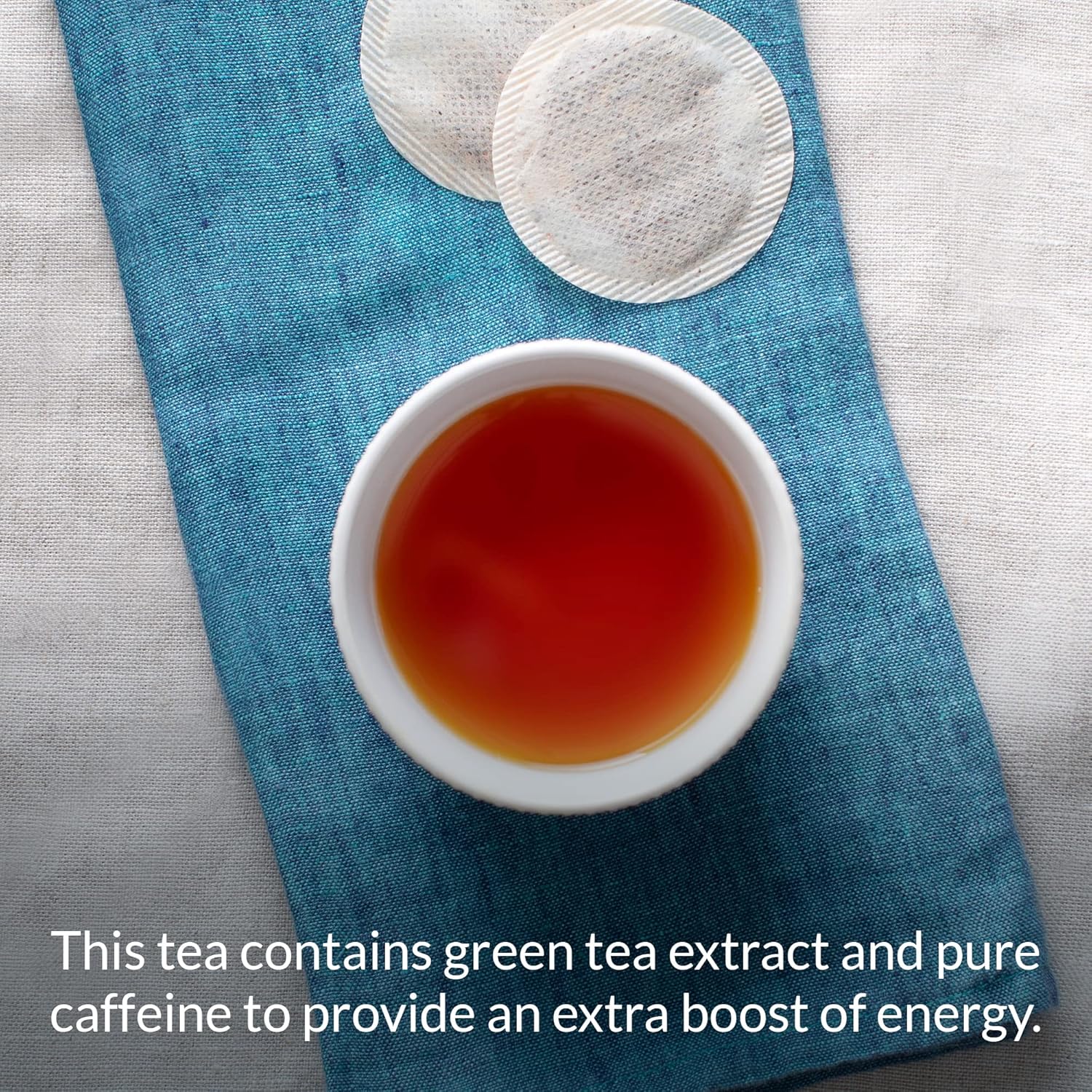The Republic Of Tea Hicaf Pom-Berry Black Tea, 250 Tea Bags, High Caffeine Pomegranate Blueberry Tea