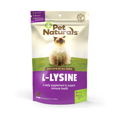 L-Lysine Chews for Cats 60 chews By Pet Naturals