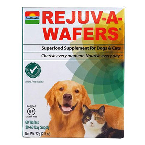 Rejuv-A-Wafers for Dogs and Cats 60 Count By Sun Chlorella