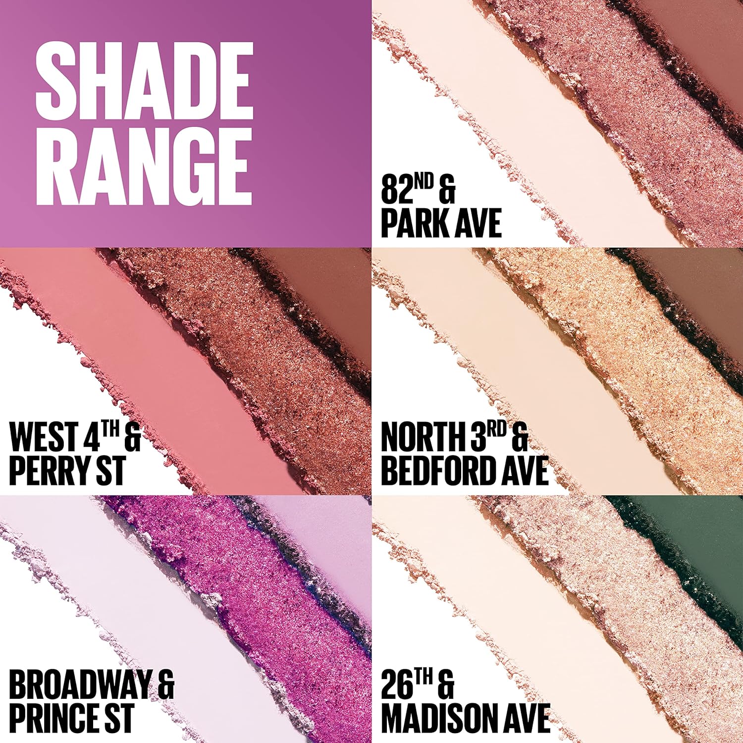 Maybelline New York Shadow Blocks Shadow Blocks Eyeshadow Palette, Stacked Eye Shadow Trio, Broadway & Prince St, 0.08 oz : Beauty & Personal Care