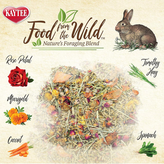 Kaytee Food From The Wild Natural Pet Rabbit Food, 4 Pound