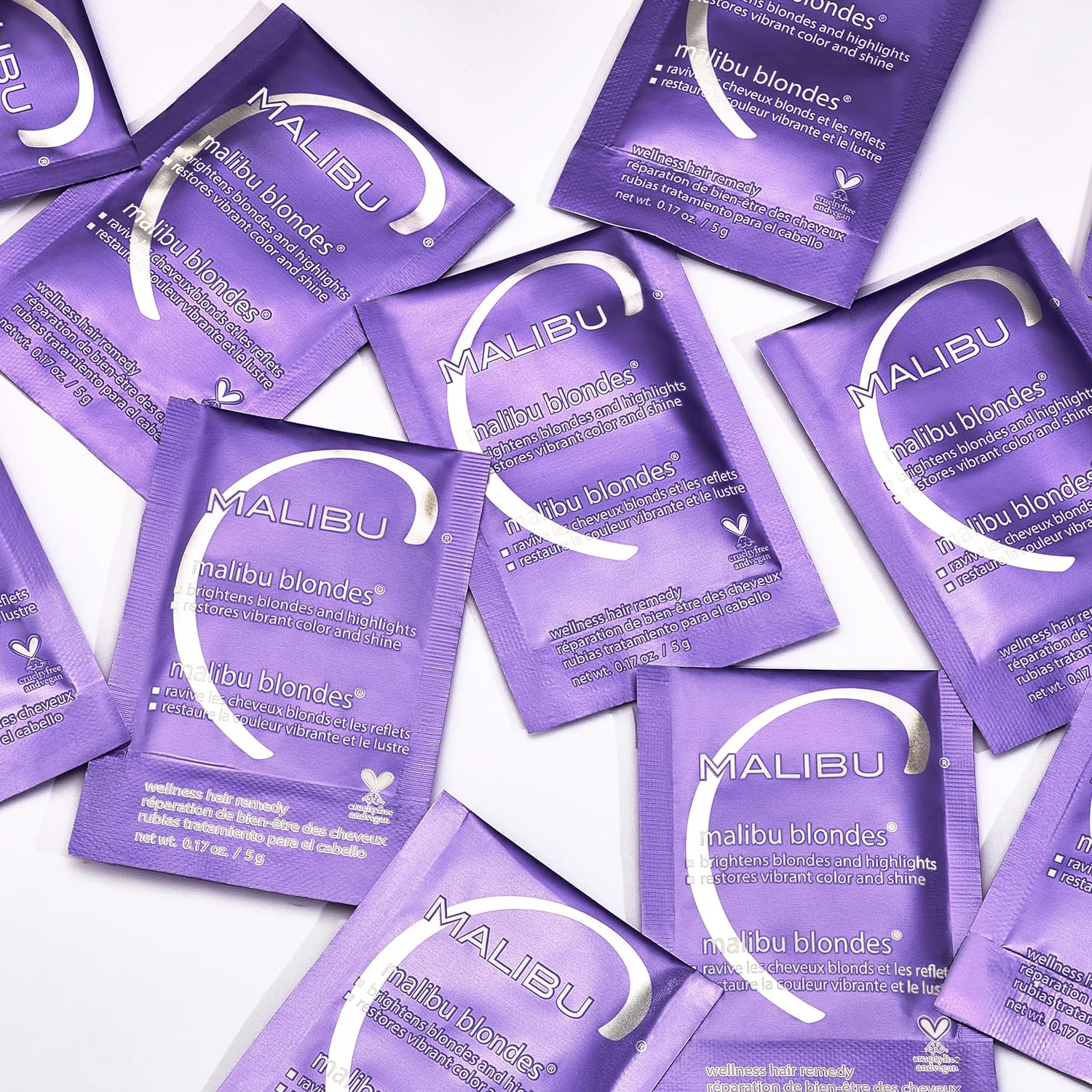 Malibu C Mini Rehab Malibu Blondes - Contains 2 Hair Remedy Packets - Vitamin Complex Hair Remedy to Restore Hair Vibrancy - Hair Care for Natural & Processed Blondes : Beauty & Personal Care