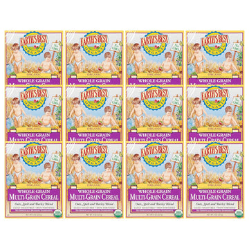 Earth'S Best Organic Baby Food, Organic Whole Grain Multi-Grain Baby Cereal, Non-Gmo, Easily Digestible And Iron Fortified Baby Food, 8 Oz Box