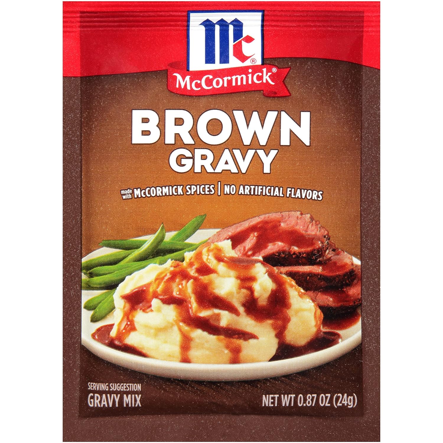 McCormick Brown Gravy Mix, 0.87 oz (Pack of 24)