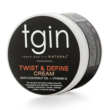 tgin Twist and Define Cream For Natural Hair - Dry Hair - Curly Hair - Hair Styling Product - Curl Cream - Paraben Free - Hair Cream - Type 3c and 4c hair - Styler - 12 Oz