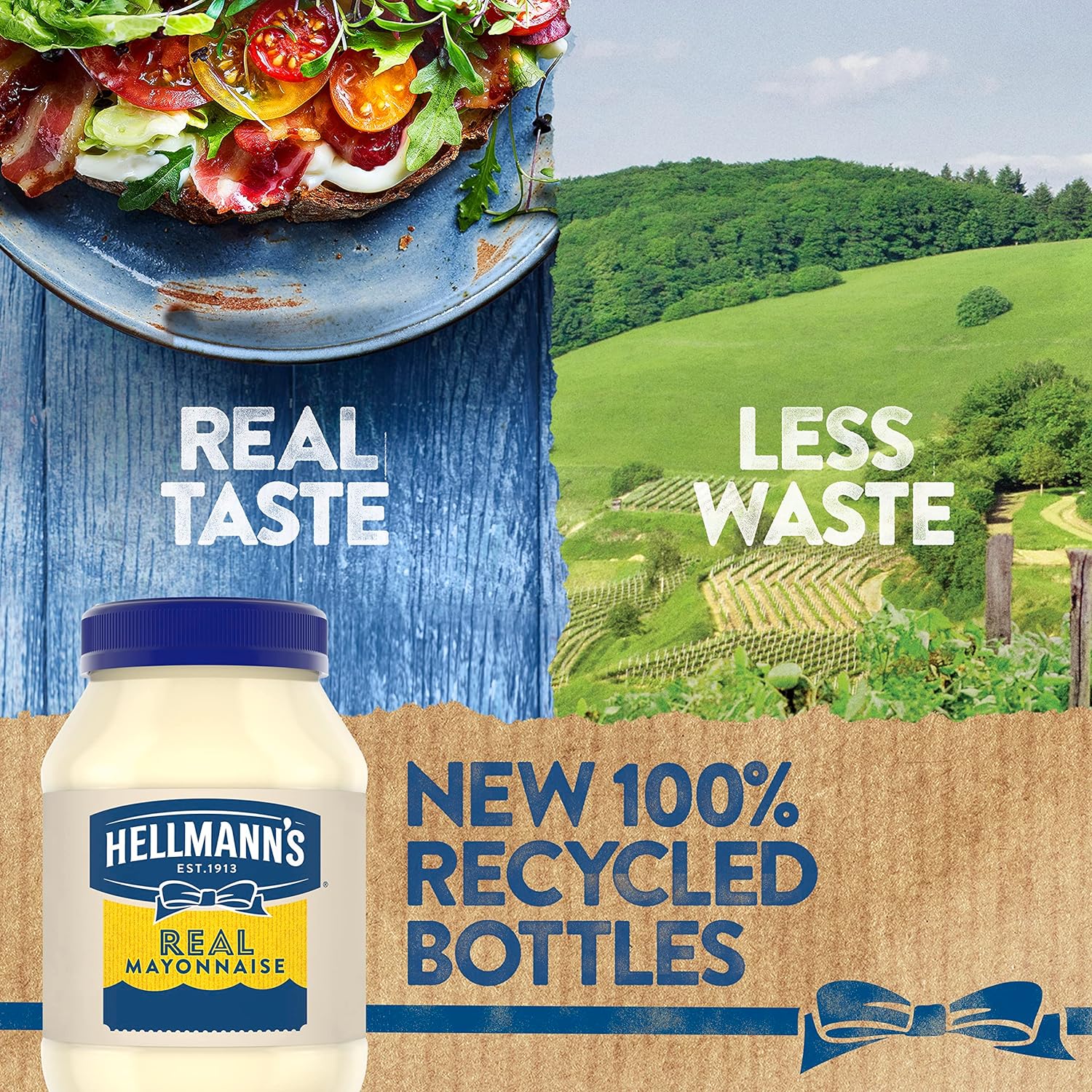 Hellmann'S Mayonnaise 3 Count Real Mayo For A Creamy Condiment For Sandwiches And Simple Meals Gluten Free, Made With Cage-Free Eggs 30 Oz : Grocery & Gourmet Food
