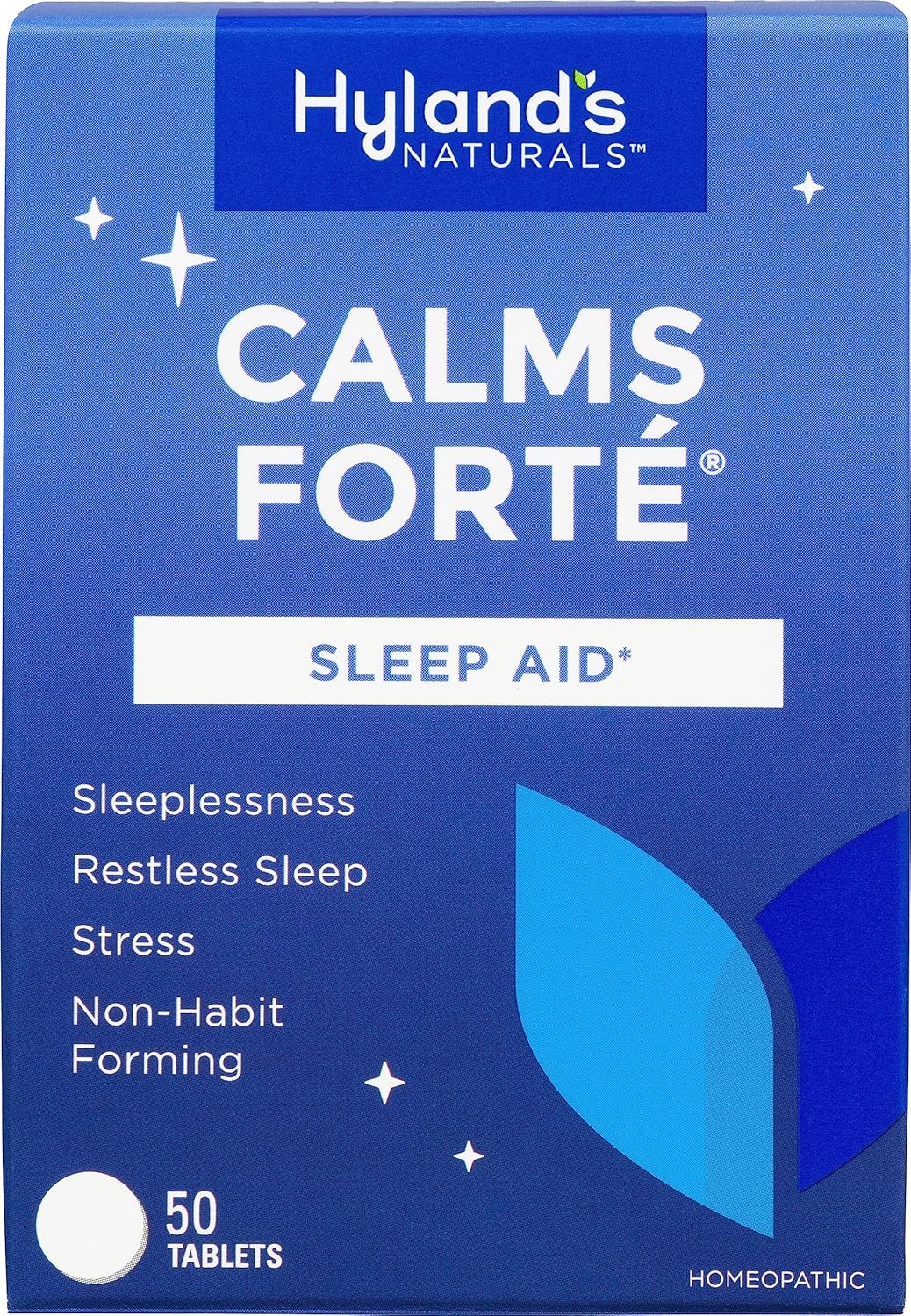 Hyland'S Calms Forte' Sleep Aid Tablets, Natural Relief Of Nervous Tension And Occasional Sleeplessness, 50 Count