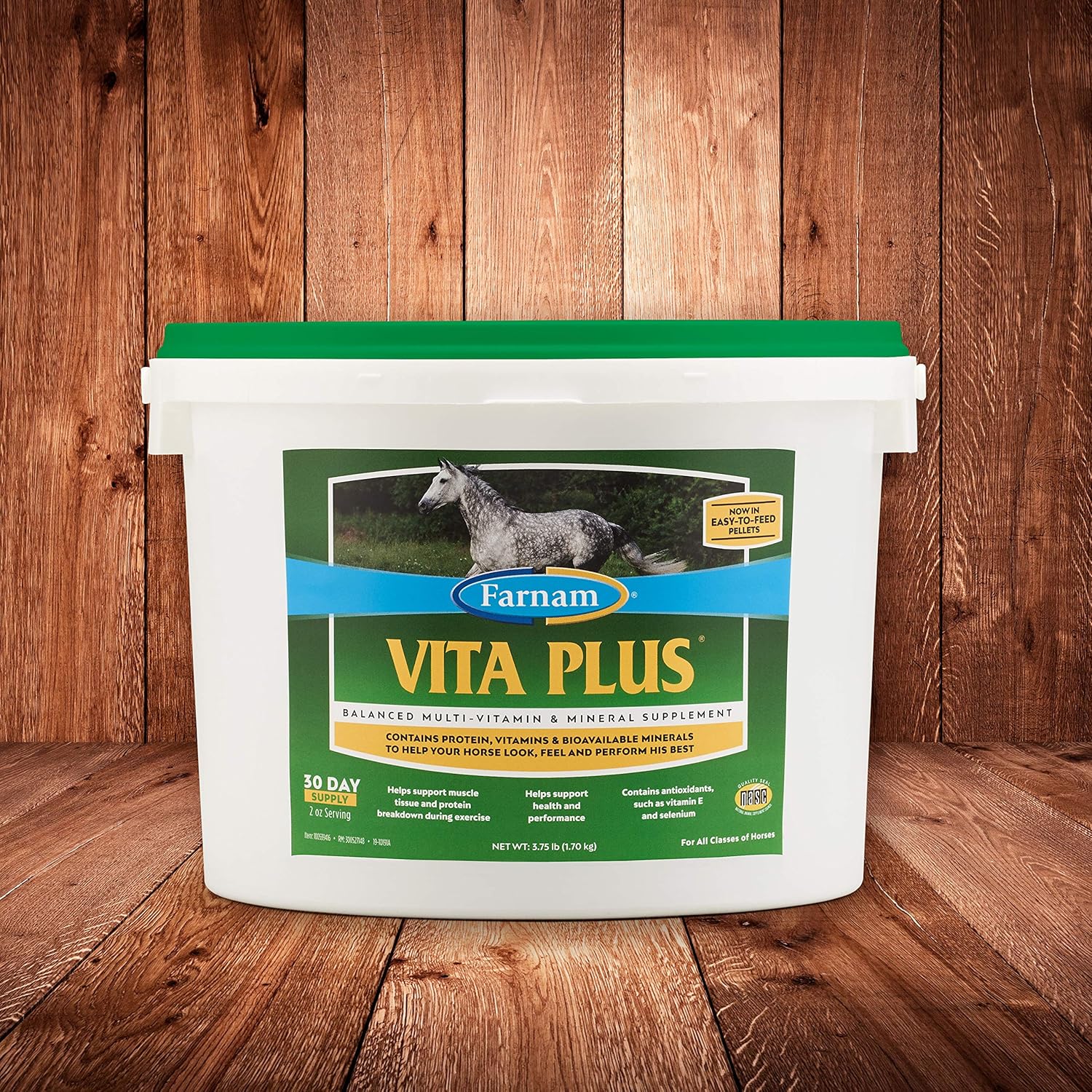 Farnam Vita Plus Balanced Multi-Vitamin & Mineral Horse Supplement, Provides Balanced Nutrition To Support Overall Health And Performance, 3.75 Pounds, 30 Day Supply : Pet Supplies