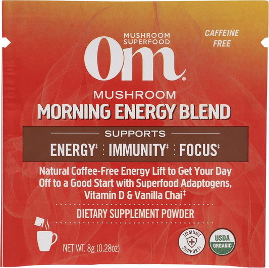 Om Mushroom Superfood Organic Morning Energy Mushroom Blend Sachet, 0.2