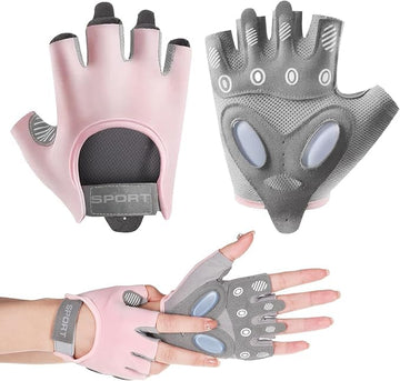 Fitness Gloves for Women – Non-Slip Fingerless Gym Gloves for Fitness, Training, Cycling, Crossfit