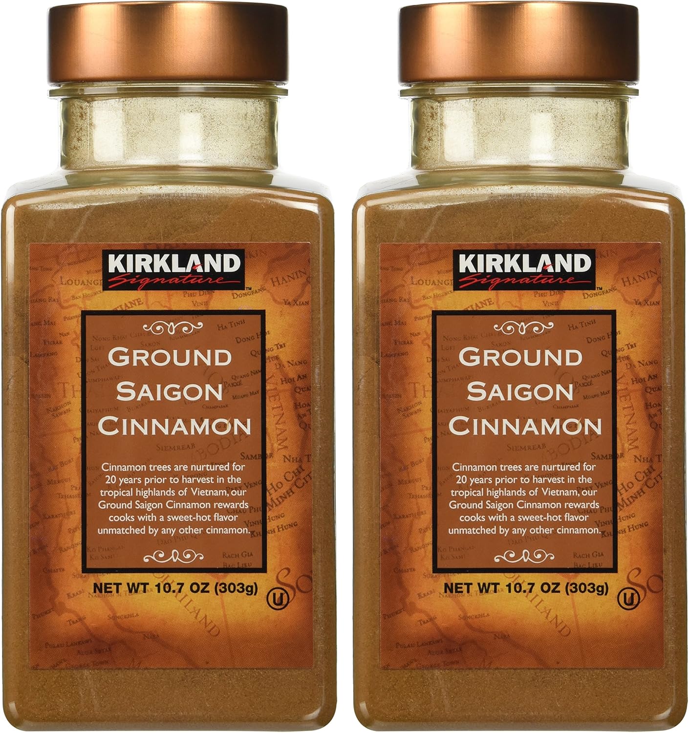 Kirkland Signature Kirkland Saigon Cinnamon 10.7 Oz Bottles( Pack Of 2) - 21.4 Oz Total