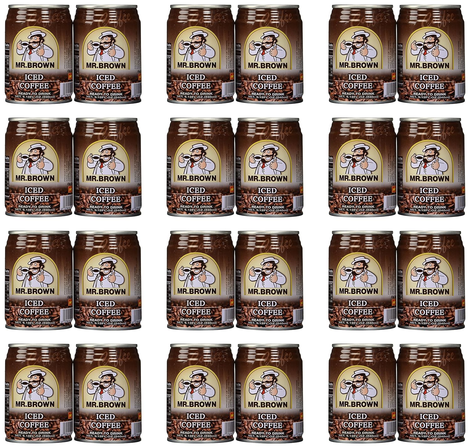 Mr. Brown Iced Coffee, 8.12-Ounce (Pack Of 24)