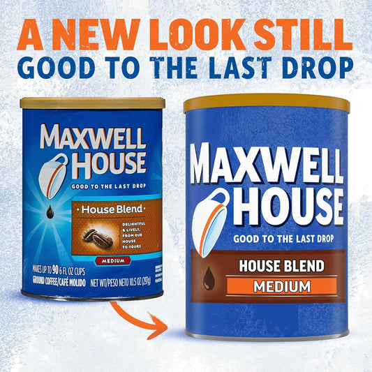 Maxwell House Ground Coffee, House Blend, 10.5 Ounce