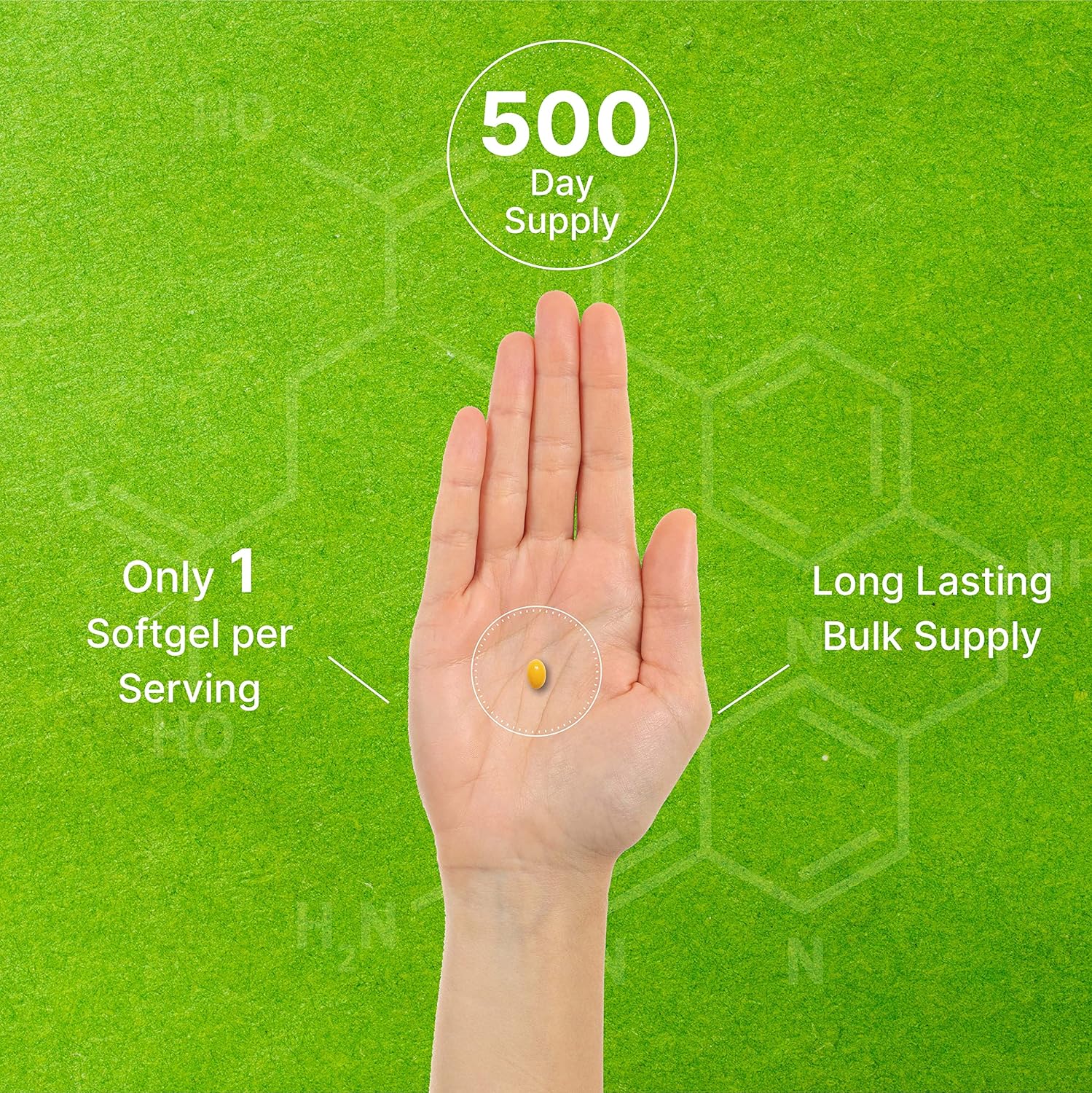 DEAL SUPPLEMENT Folic Acid 1000 mcg (1 mg), 500 Coconut Oil Softgels | Bioavailable Prenatal Vitamins (Vitamin B9) – 1,667 mcg DFE – Easy to Swallow, Non-GMO, & No Gluten : Health & Household