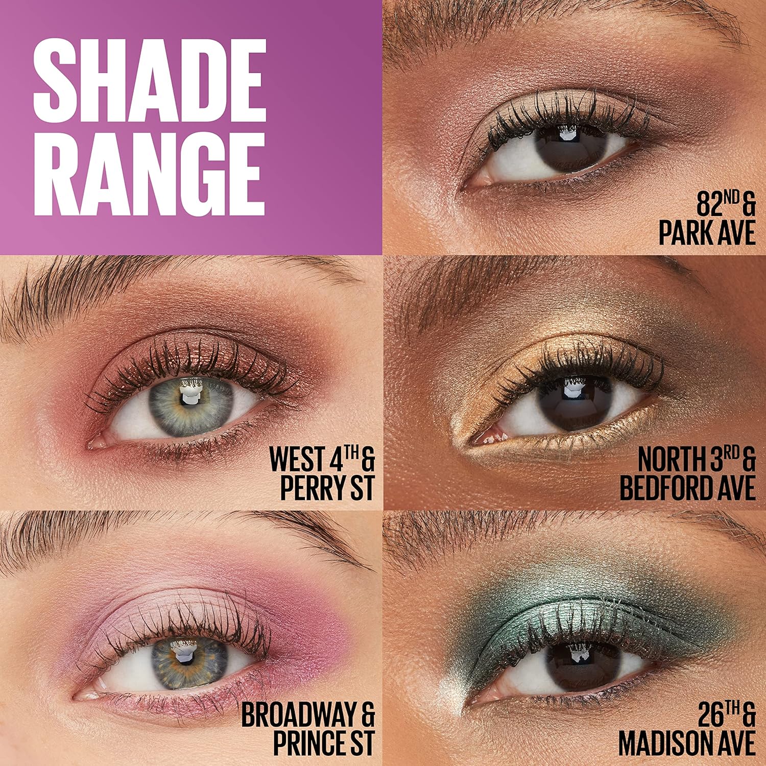 Maybelline New York Shadow Blocks Shadow Blocks Eyeshadow Palette, Stacked Eye Shadow Trio, North 3rd & Bedford Ave, 0.08 oz : Beauty & Personal Care