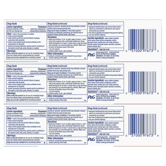 Crest Pro-Health Smooth Formula Toothpaste, Clean Mint, 4.6 oz, 3 Count