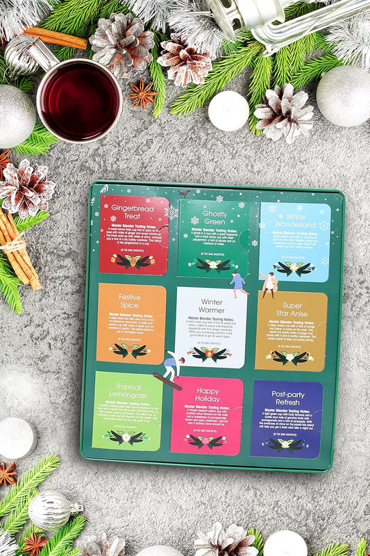 English Tea Shop Premium Holiday Collection Green Gift Tin | 72 Tea Bag Sachets | 108G