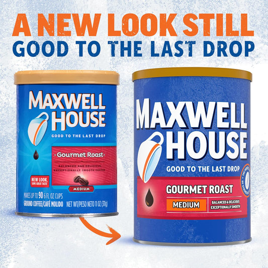 Maxwell House Gourmet Roast Medium Roast Ground Coffee (11 Oz Canister)