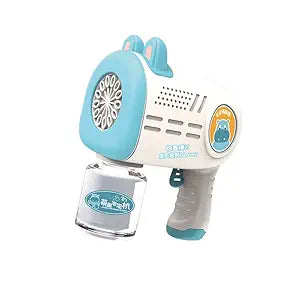 Bubble Gun for Kids – Bubble Machine with Bubble Refill Solution | Fun Bubble Maker & Blower Toy for Outdoor Play
