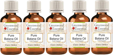 Greenwood Essential Pure Batana Oil (Elaeis Oleifera) Cold Pressed 10Ml (0.33 Oz)
