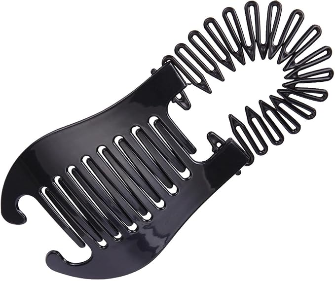 Interlocking Banana Hair Clips – No-Slip Hair Combs for Women & Girls | Korean Banana Hairpin for Thick & Thin Hair | Easy Styling