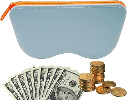 Silicone Zipper Glasses Case – Waterproof, Dustproof & Odorless Eyewear Storage Pouch, Eco-Friendly Soft Protective Bag