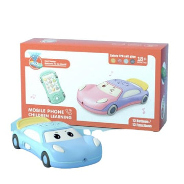 2-in-1 Baby Learning Cell Phone Toy – Colorful Musical Fun for Toddlers, Play Kids Phone for Toddler Boys Girls 18 Months+
