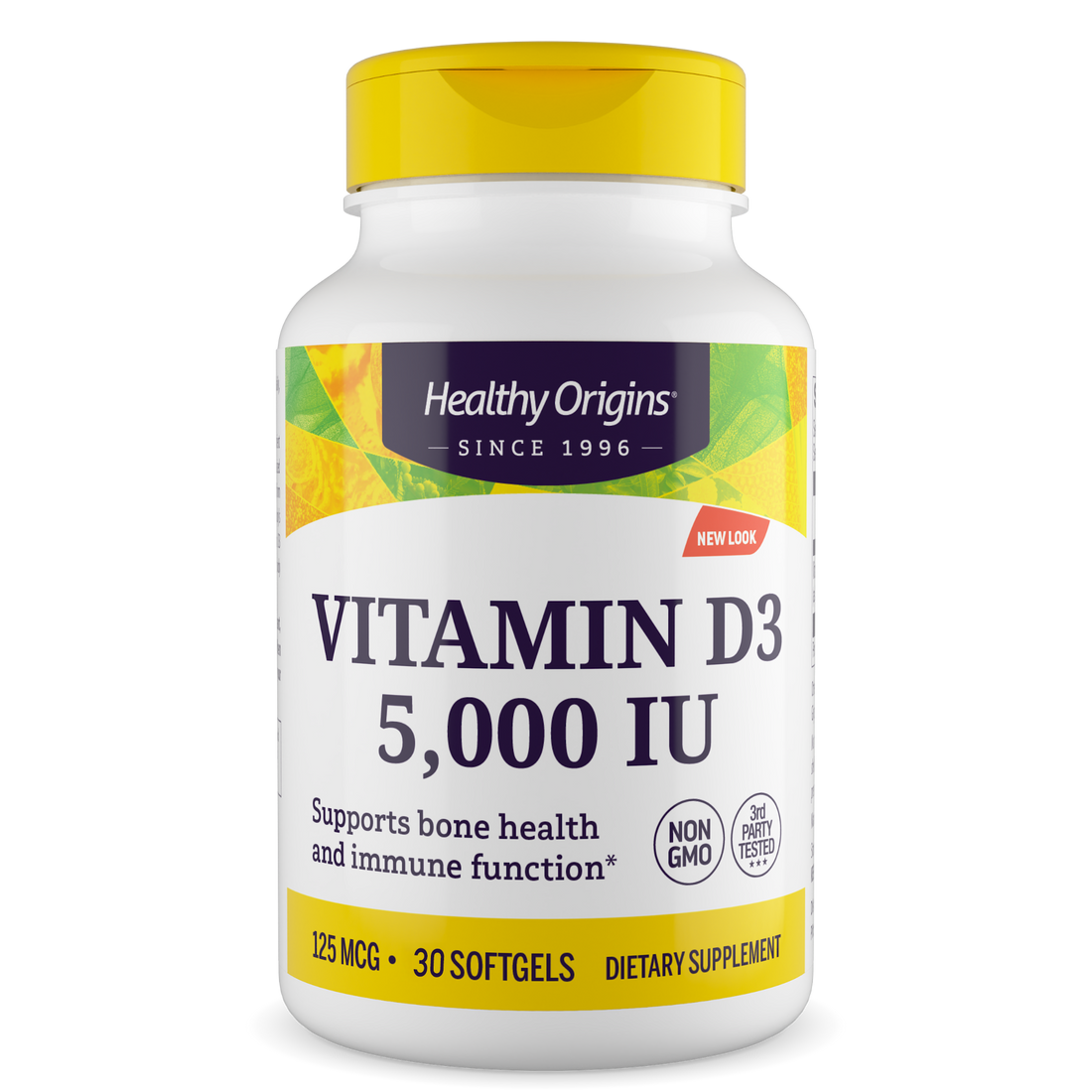 Vitamin Dз 5,000 IU 30 Softgels Supports Bone & Immune Health
