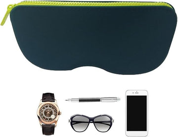 Silicone Zipper Glasses Case – Waterproof, Dustproof & Odorless Eyewear Storage Pouch, Eco-Friendly Soft Protective Bag