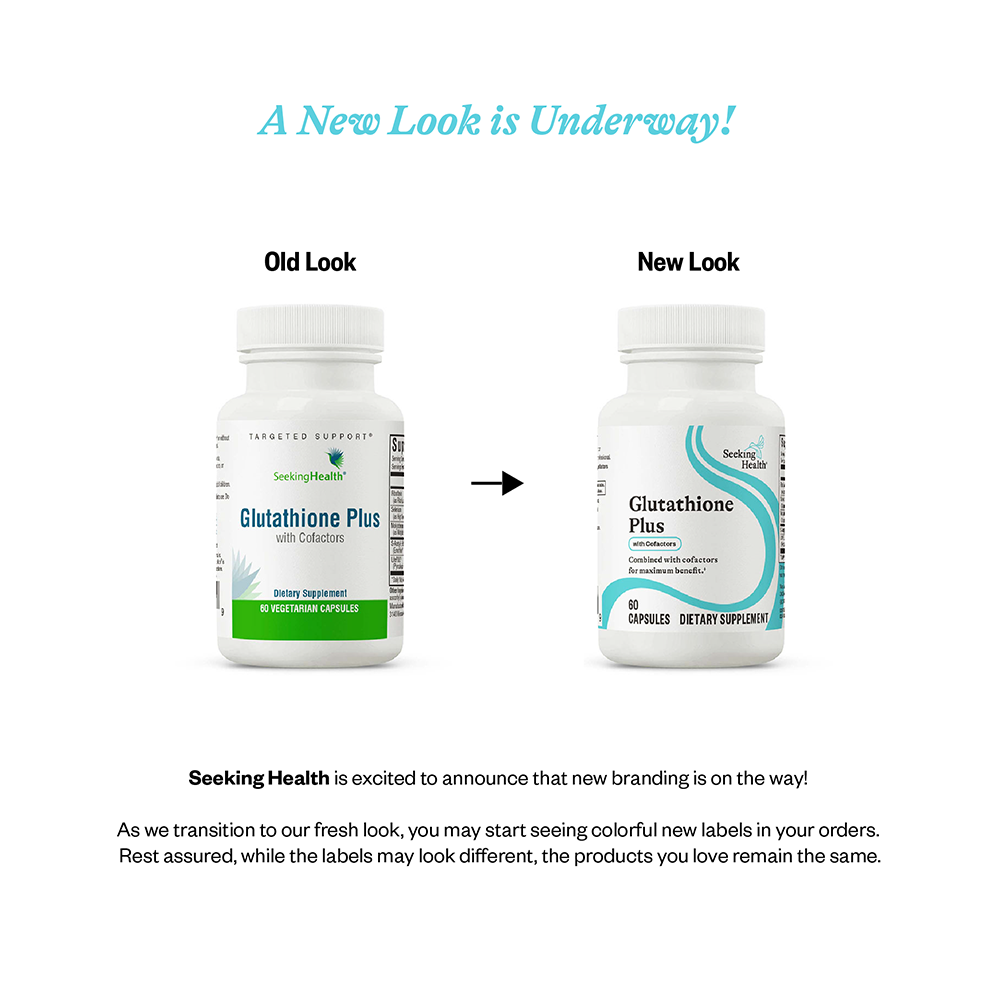 Seeking Health Optimal Glutathione Plus, 100 Mg S-Acetyl-L Glutathione With Cofactors, Immune And Detoxification Support, Liver Health, Antioxidant And Free Radical Support, Vegetarian (60 Capsules)