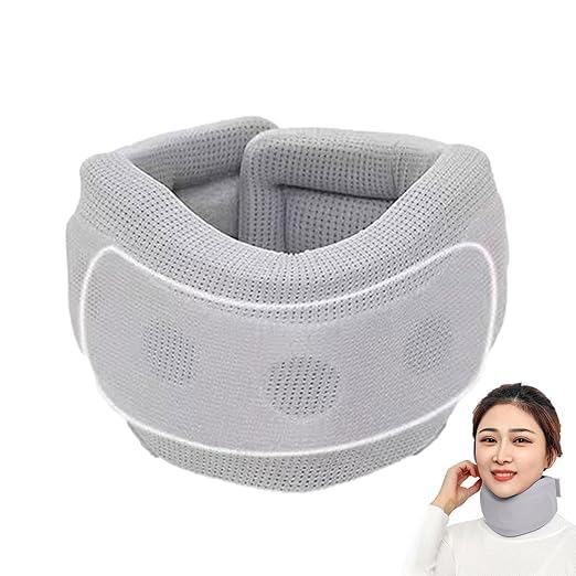 Neck Support Brace – Soft Memory Foam Cervical Collar for Pain Relief & Posture Alignment, Elastic & Washable Neck Support for Men & Women