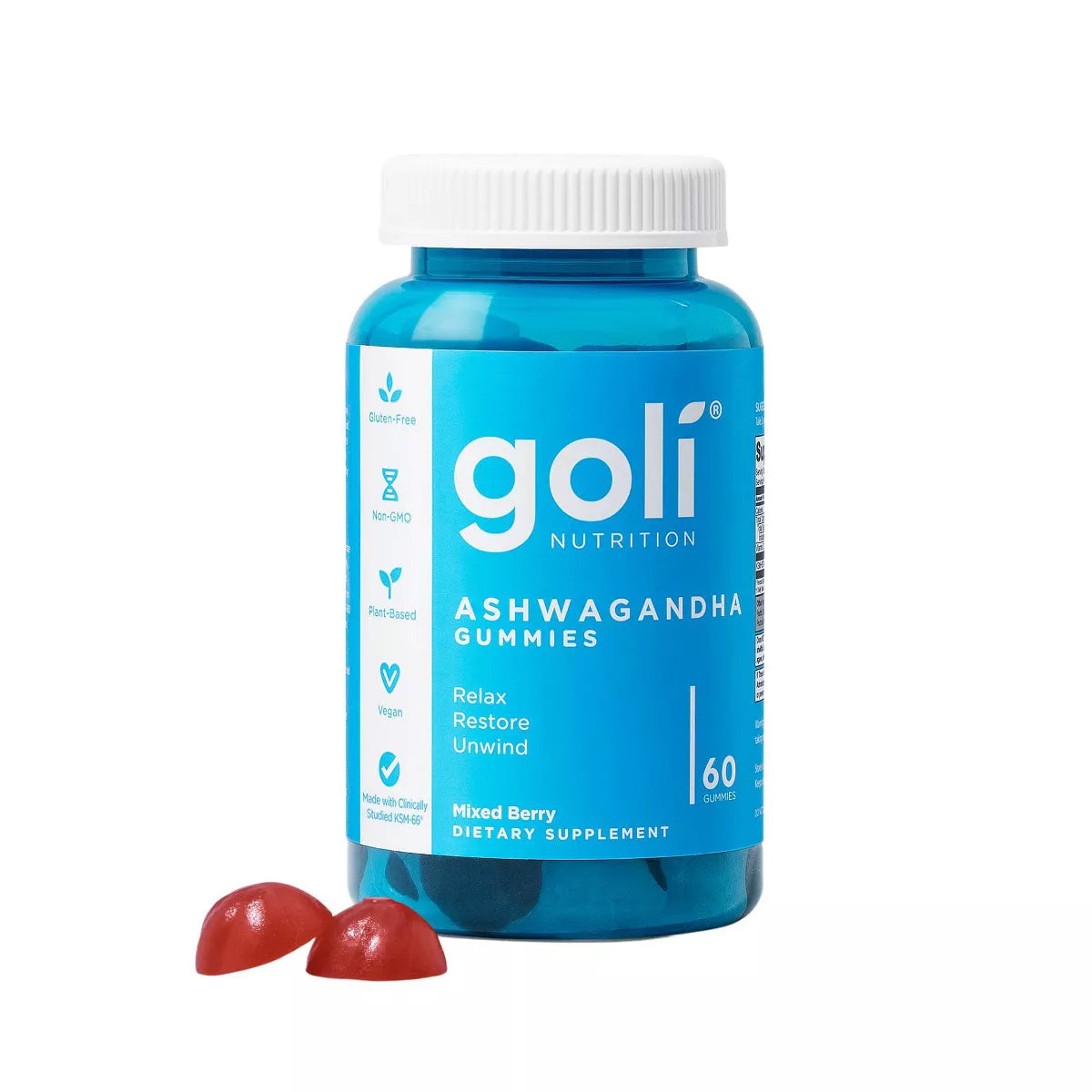 Goli Nutrition Ashwagandha Vegan Gummies