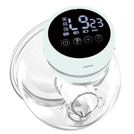Wearable Hands Free Breast Pump with LED Display - Long Battery Life, Low Noise, 3 Modes & 9 Suction Levels, 24mm Flange