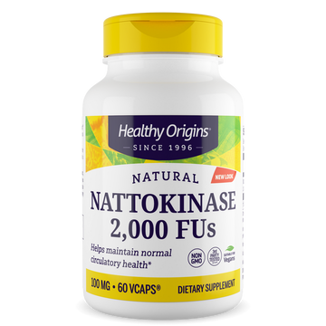 Healthy Origins Nattokinase 2,000 FUs, 100 mg - Nattokinase Supplement - Soy-Free, Vegan, Non-GMO & Gluten-Free Nattokinase