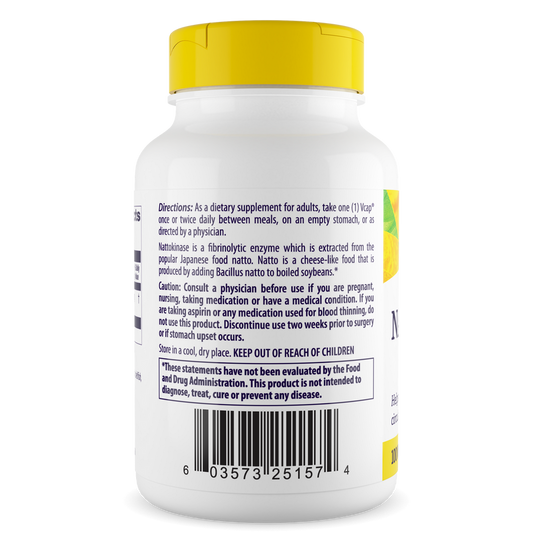 Healthy Origins Nattokinase 2,000 FUs, 100 mg - Nattokinase Supplement - Soy-Free, Vegan, Non-GMO & Gluten-Free Nattokinase